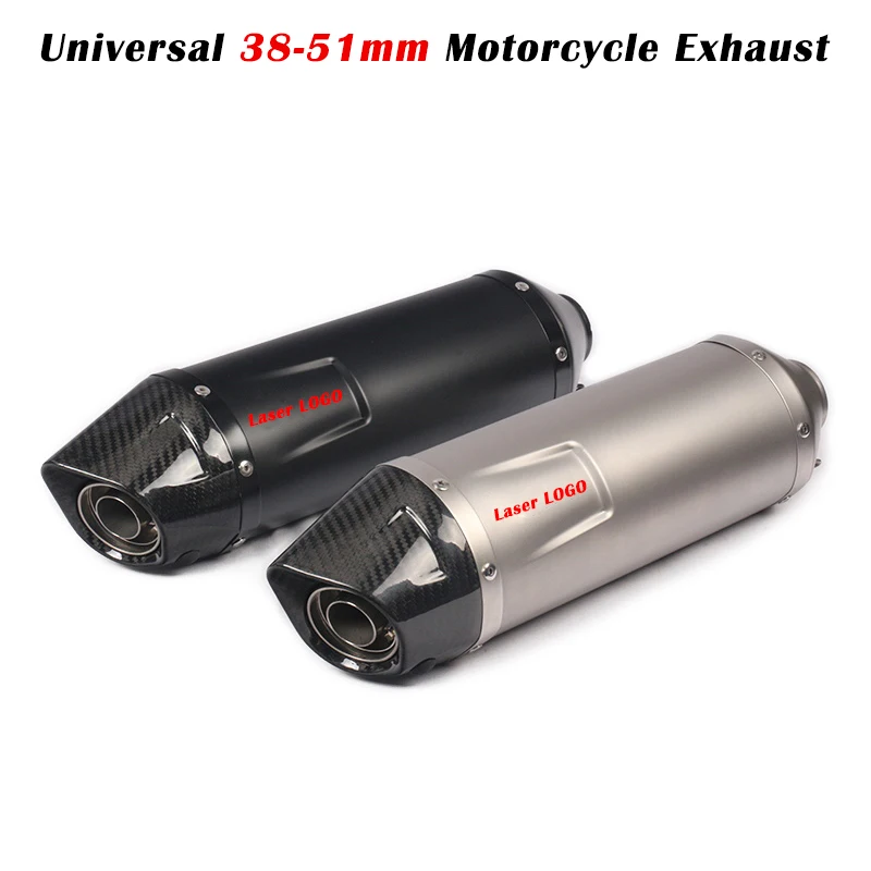 

Universal 51mm Motorcycle Exhaust Pipe Leo Vince DB Killer Carbon Fiber Muffler Modify Silencer For 821 R1 Z900 DUKE 390 CB1000R