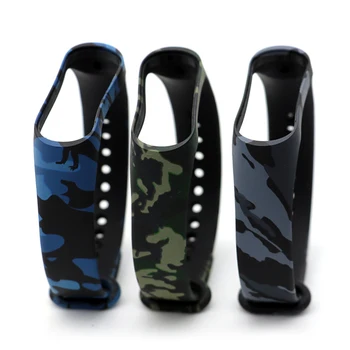 

Silicone Bracelet for Xiaomi Mi Band 4 correa Strap Camouflage Wristband Replacement Strap for Xiaomi Miband 4 NFC Belt