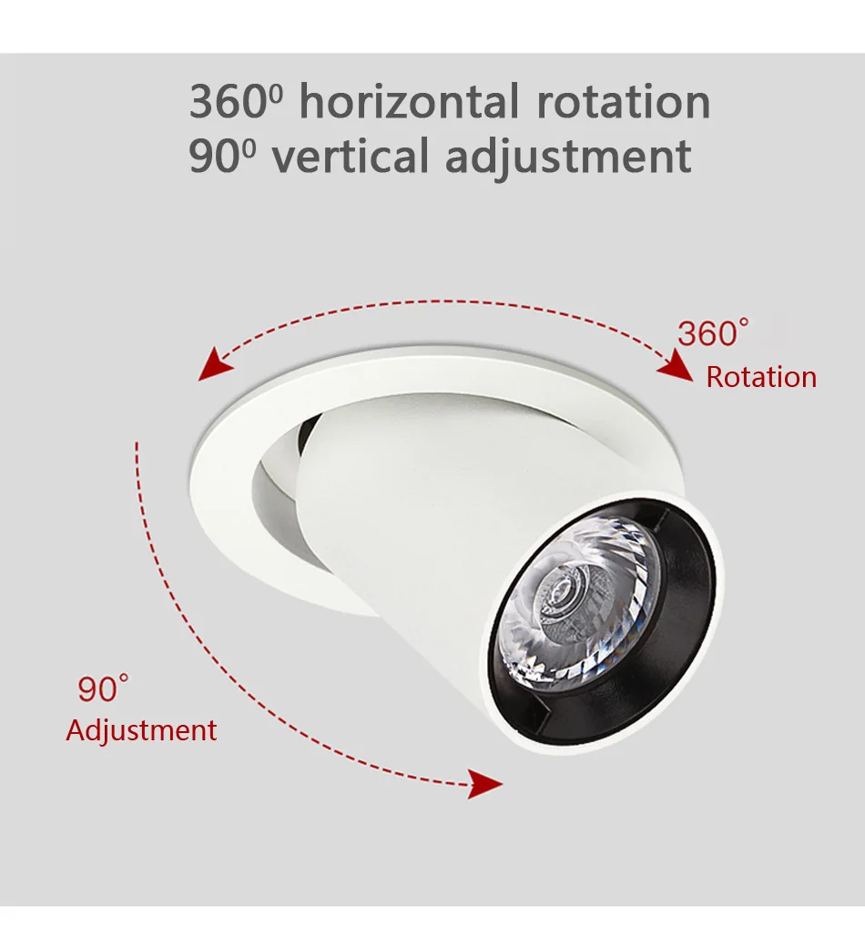 Description Picture 5 of itemLed Downlight Dimmable 110/220V Spot Lamp 5/7/12W Down lights Ceiling Lamp Recessed Spot Lighting Fixture for Home Kitchen Store