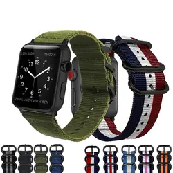 Тканый нейлоновый ремешок для наручных часов Apple Watch, версии 3, 42 мм, 38 мм, версия ткань-как ремень, для iwatch, версия 3, 2, 1 ремешок на запястье