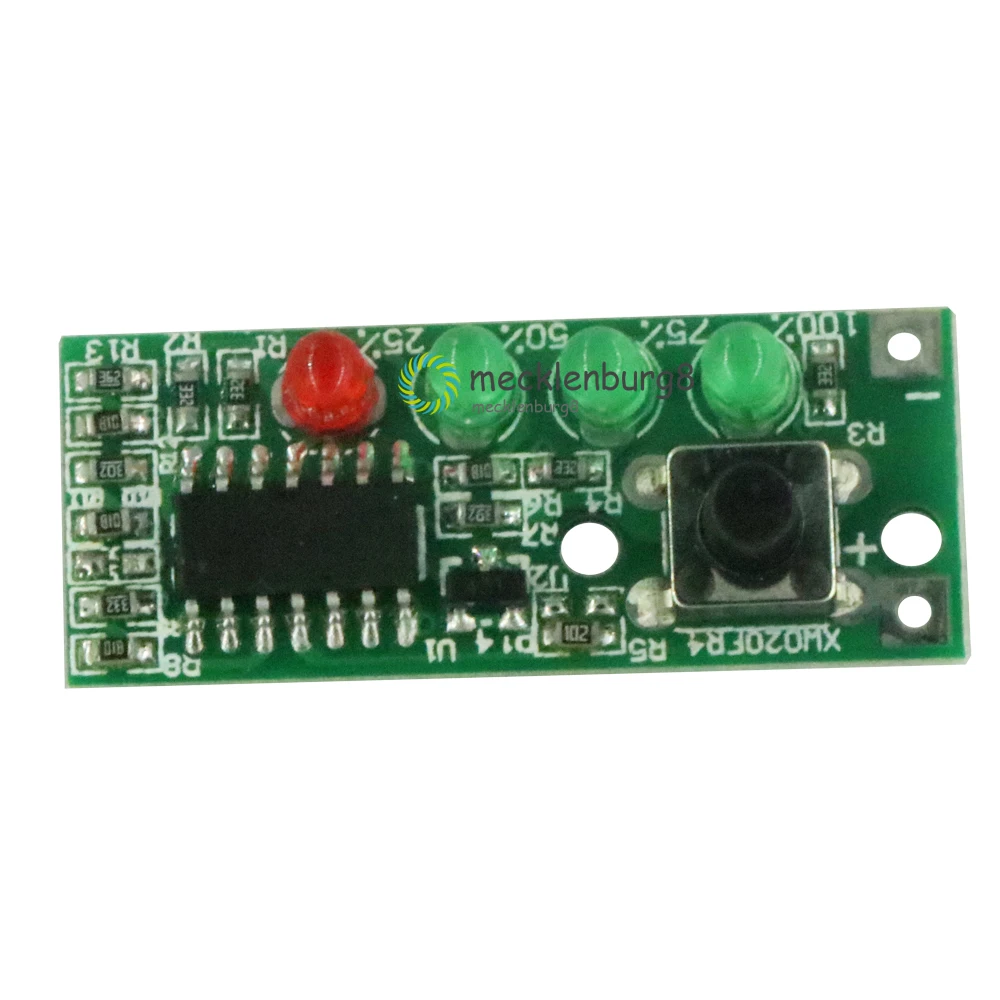 Индикатор емкости аккумулятора модуль дисплея с 4 светодиодами для 3 S 9 12 6