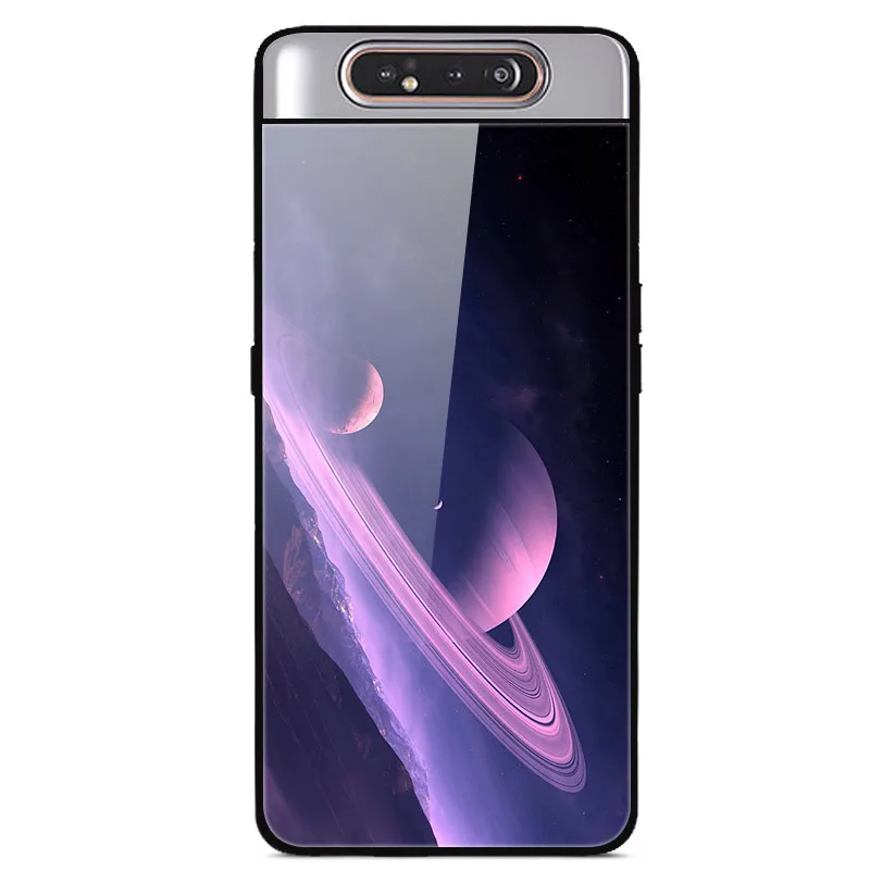 Для samsung A80 чехол закаленного стекла Звездный космический жесткий чехол для samsung Galaxy A80 A805F SM-A805F TPU бампер A 80 чехол для телефона