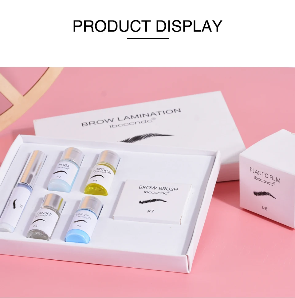 Brow Lamination And Tint Kit Keratina Eyebrow Lifting Perming Lotion Semi Permanent 3 Color Options Brows Tinting Kit Pro