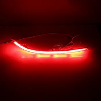 

Light Rear Bumper Brake Tail Light Car Accessory Replacement 2-Bulbs Red