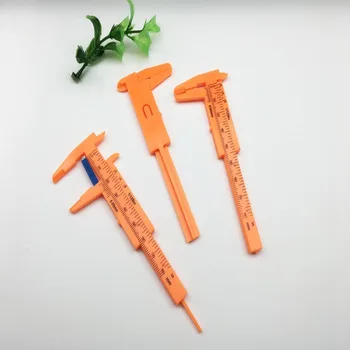 

Drop shipping 80mm Ruler Eyebrow Tattoo Measure Stencil Shaper Ruler Measure Tool Double Scale Sliding Gauge Eyebrow ruler