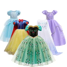 

Princess Dress for Girls Elsa Sofia Snow White Aurora Costume Cosplay Princess Kids Birthday Party Christmas Costume 3-10 Years