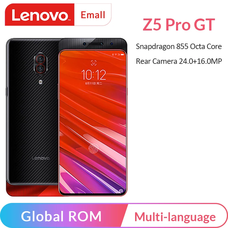 Perfect Lenovo Z5 Pro GT 855 Version SmartPhone Snapdragon 855 Octa Core 6.39" Screen NFC 24MP Dual Front Cameras fingerprint CellPhone 0 Perfect Lenovo Z5 Pro GT 855 Version SmartPhone Snapdragon 855 Octa Core 6.39" Screen NFC 24MP Dual Front Cameras fingerprint CellPhone 0