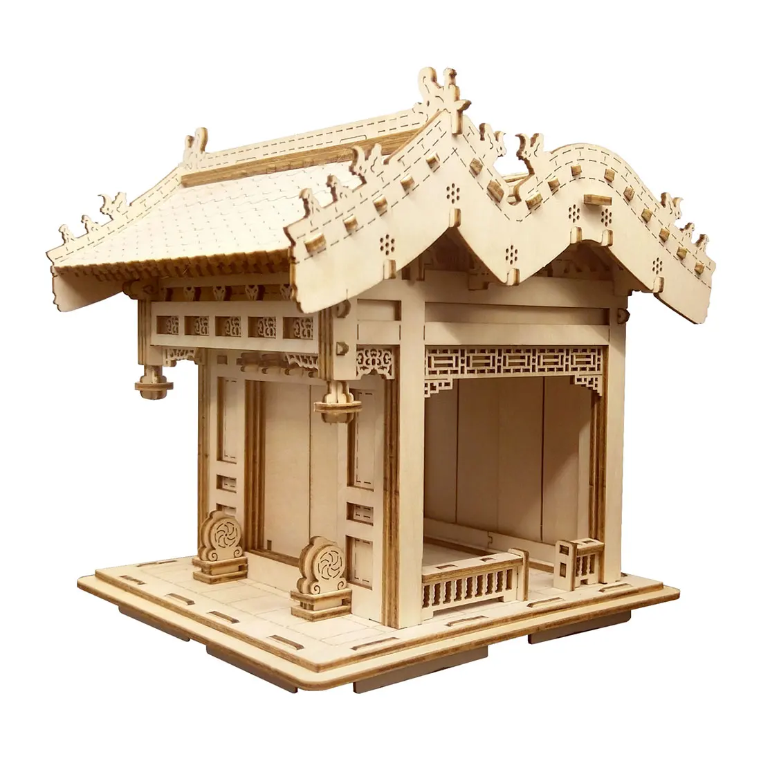 

DIY Wooden Festoon Gate Puzzle Model Kit 3D Assembly Handmade Craft Home Office Decor For Over 14