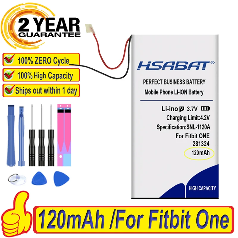 Топ-бренд 100% Новинка 120 мАч WL-FBT06 Аккумулятор для Fitbit One LSSP281324AB батареи + Бесплатные