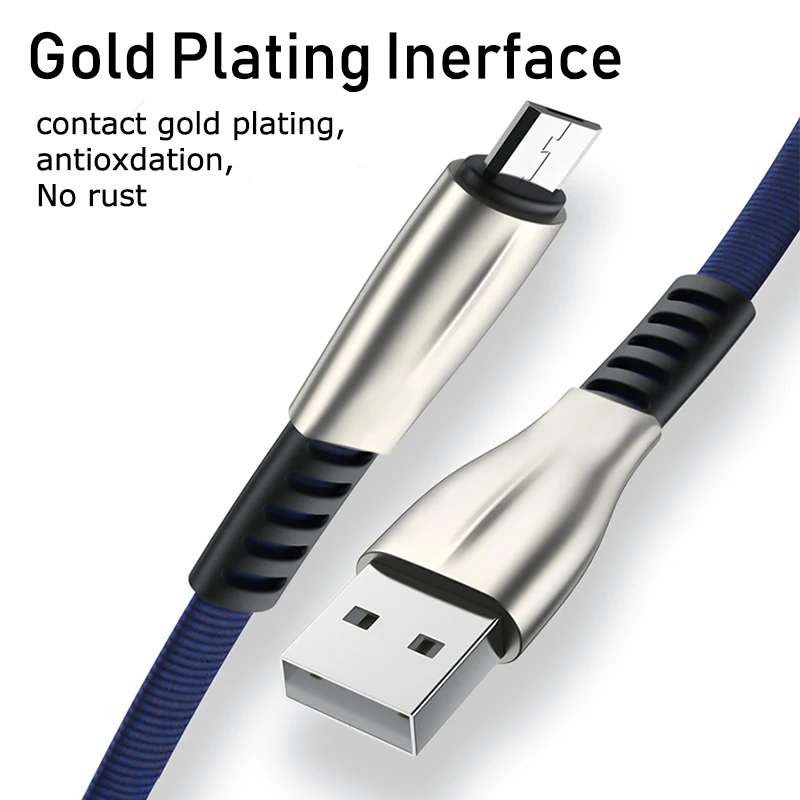 3A Micro USB кабель 0 5 м/1 м/2 м/3 м Быстрая зарядка для передачи данных Microusb зарядный Samsung