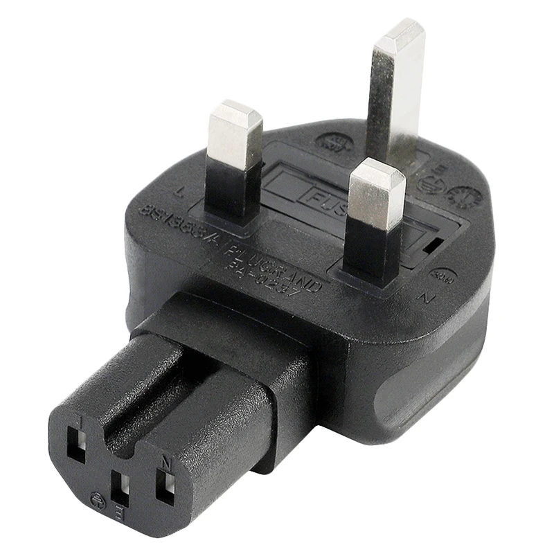 Uk 3 полюс штекерным Iec 320 C15 штепсельной вилки, Великобритания, чтобы C15 Ac Мощность адаптер Pdu/Ups сервер, штепсельная вилка британского стандарта. Промышленный тяжелый конвертер