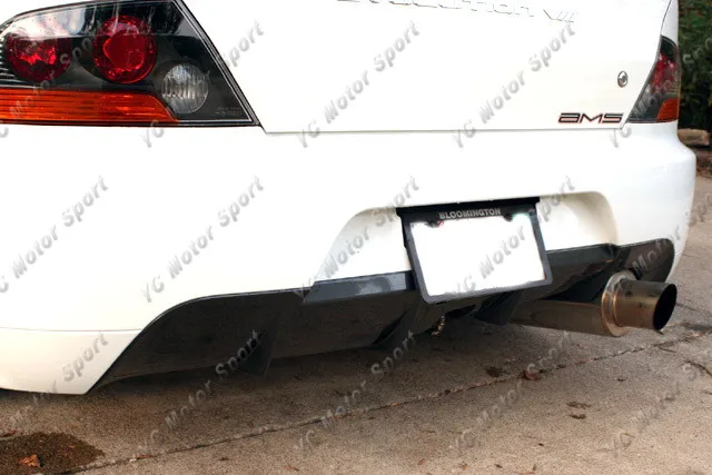 05-07 Mitsubishi Evolution EVO 9 JDM OEM Style CF Rear Bumper Diffuser (7)