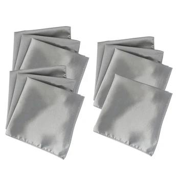 

10pcs Square Satin Table Napkin Party Hotel Supplies Pocket Handkerchief Cloth 30 * 30 Cm Napkins ​2019 New Style