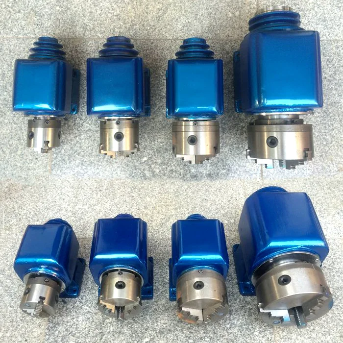 80/100/125/160 lathe spindle, head box, turning head, with three jaw/four jaw chuck, DIY lathe