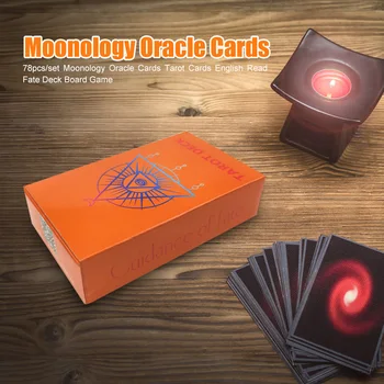 

Multicolour 78pcs/set Easy Tarot Cards English Version Read Fate Tarot Deck Board Game Portable Family Party Card Game