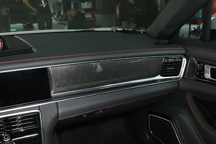 3 шт. декоративная панель из настоящего углеродного волокна для Porsche Panamera- автомобильные аксессуары