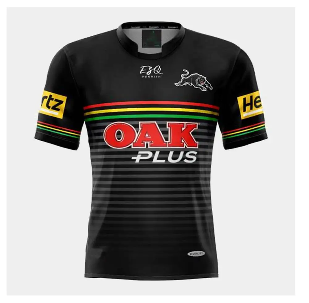 Camiseta de Rugby para hombres, camisa deportiva de réplica para el hogar, Penrith PANTHER, S-5XL, 2020
