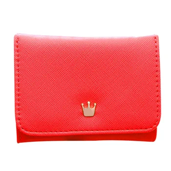 

Aelicy Women's New Wallet Card Holder Wallets Crown Small Wallet Coin Purse Casual Joker Girl Elegant Short Wallet 0119