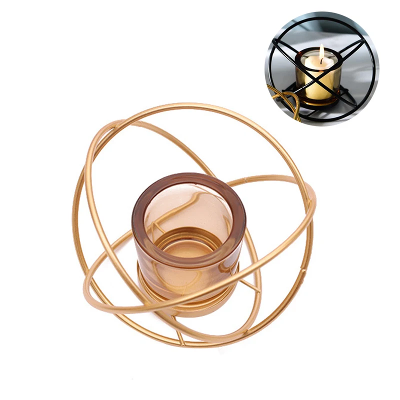 Украшение стола Миниатюрная модель металлическая фигурка подсвечник для дома