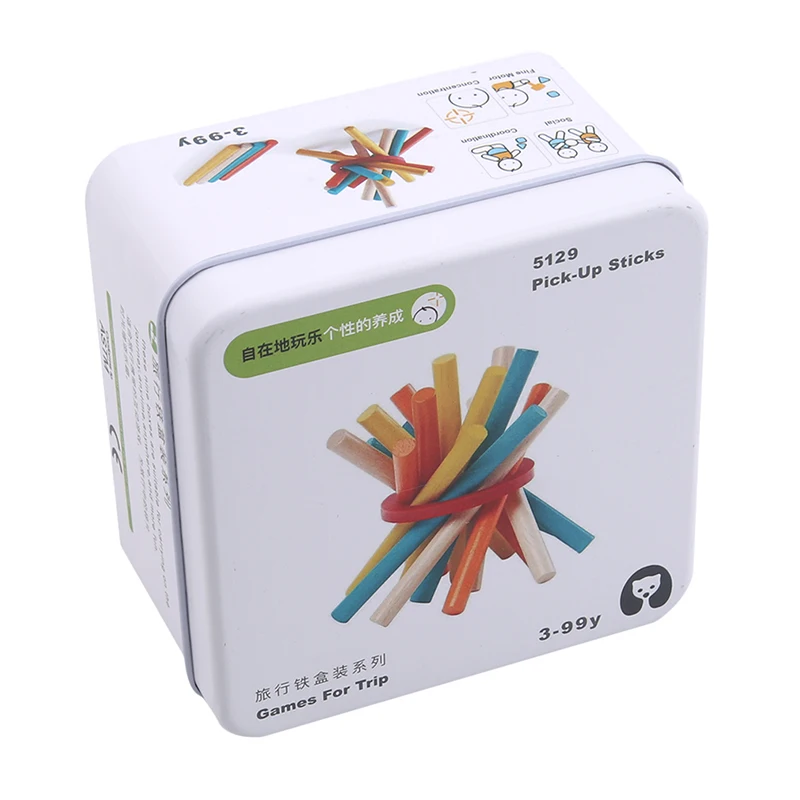 468747 Kids Wooden toys Portable Travel Toy Family Funny Games Wooden Puzzles Educational Toys Children Games - Цвет: 468747
