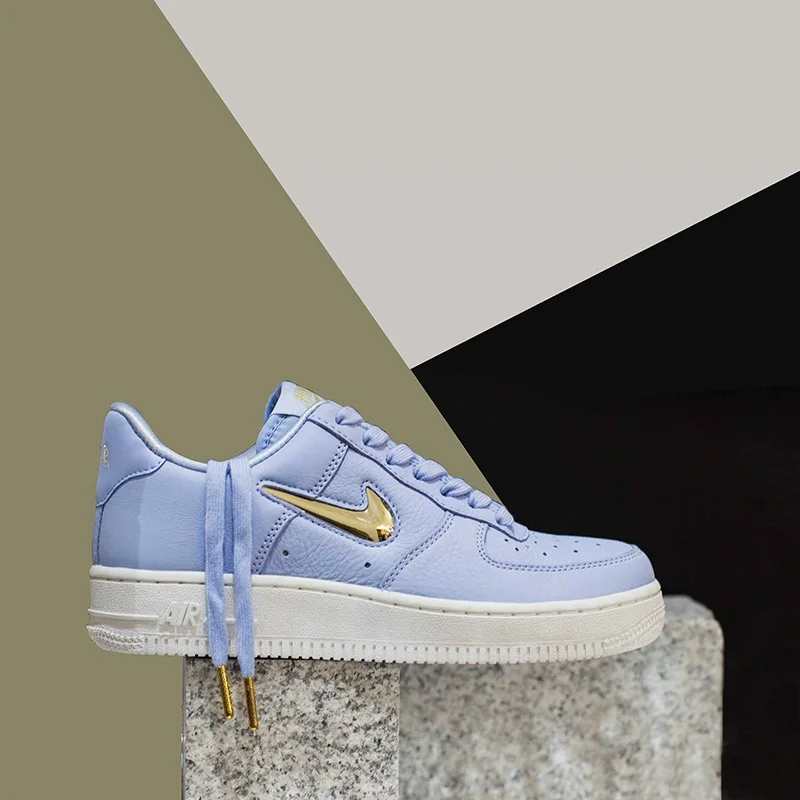 Оригинальные подлинные мужские кроссовки для скейтбординга от Nike WMNS Air Force 1 '07 PRM LX, спортивные уличные кроссовки, Новое поступление, AO3814-400