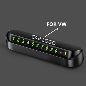 

Car Styling Temporary Parking Card Phone Number Card Plate Park Stop for Volkswagen VW Touareg jetta polo golf Accessories