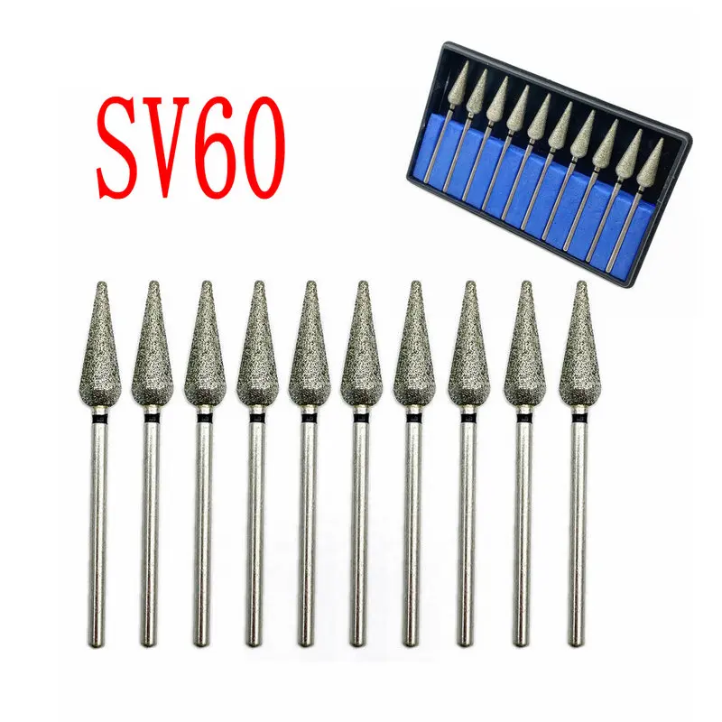 Type Sv60 Dental Hp Diamond Grinder Burs For Low Speed Handpiece 2.35mm