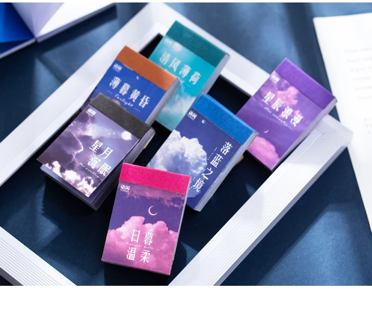 Mr.paper 6 Designs 50 Pcs/book Sky Island Series Ins Style Memo Pads Creative Handbook Stationery Office Supplies Memo Pads Mr.paper 6 Designs 50 Pcs/book Sky Island Series Ins Style Memo Pads Creative Handbook Stationery Office Supplies Memo Pads