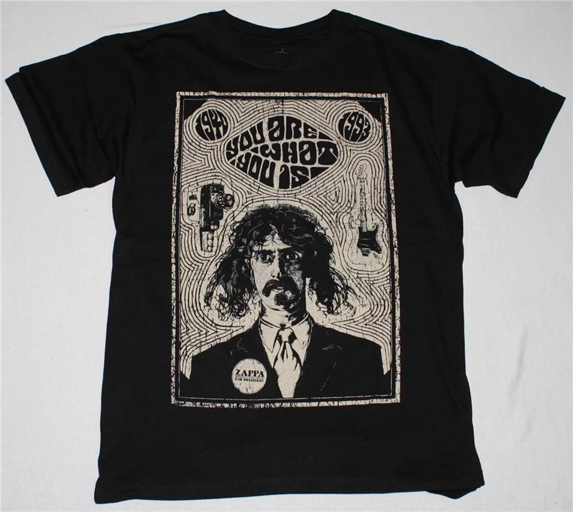 Frank Zappa You Are What Is The Mother Of Invention Новая редкая черная футболка Harajuku в стиле хип-хоп |