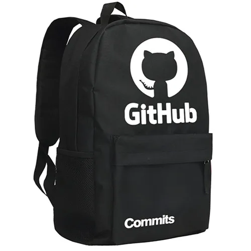MeanCat GitHub совершает сумка для Для мужчин дневной свет в темное время суток - Цвет: A