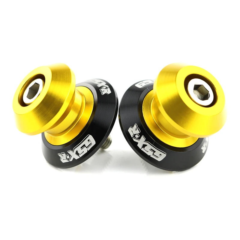 gold Для Suzuki GSX-R 1000 2001-2007 2008- качели ползунки для рук стойка для катушек шпульки ЧПУ Алюминий из алюминиевого сплава - Цвет: gold