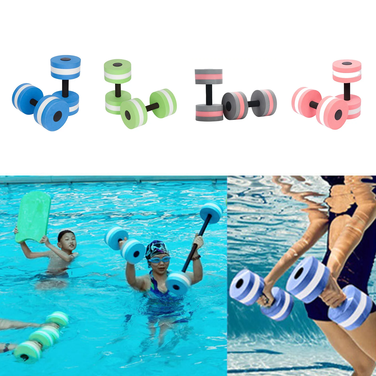 Water Weight Workout Aerobics Dumbbell Barbell Fitness Swimming Pool