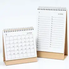 Składany Sep 2021 #8211 Dec 2022 kalendarz biurkowy stojący Flip kalendarz biurkowy biurko do komputera kalendarz biurkowy z mocnym wiązaniem dwuprzewodowym tanie tanio CN (pochodzenie) Sep 2021 - Dec 2022 Desk Calendar