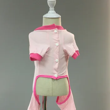 

Spring and Autumn Leisure Styles Pet Dog Clothing Comfortable Home Pajamas Solid Color The Four Feet Garments Small Dog Clothing