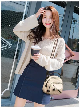 

Women's Multi-functional Backpack 2020 Korean-style Soft Leather Rivet small backpack mini backpack women backpack