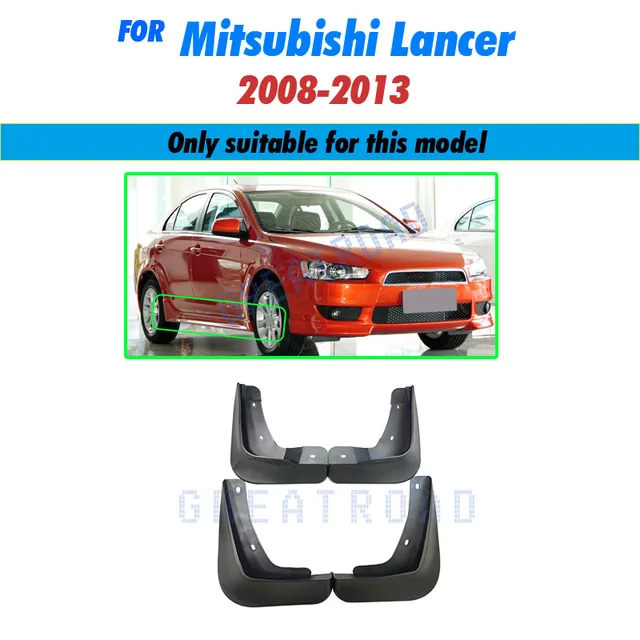 4Pcs Car Front Fender Flares Rear Splash Guards Mud Flaps Mudguards for