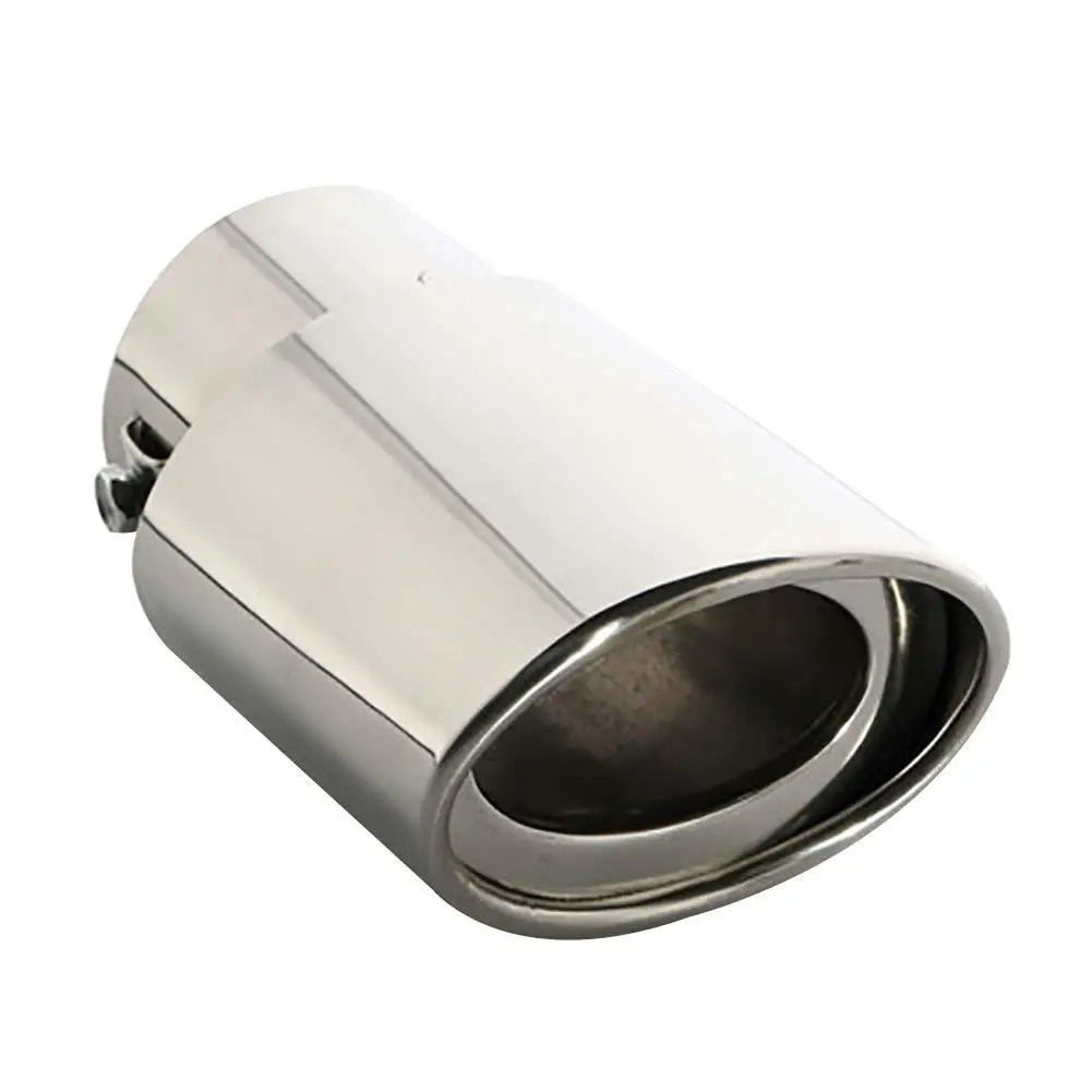 Universal Car Vehicle Stainless Steel Tail Throat Exhaust System Muffler Pipe