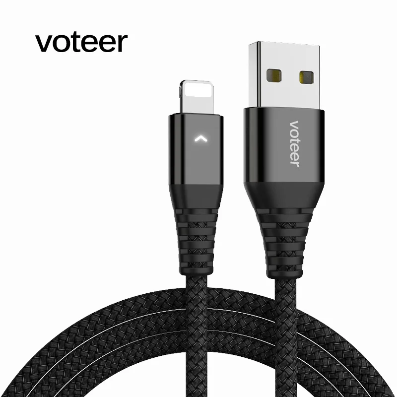 Voteer 3A Micro USB кабель для зарядки мобильных телефонов type-C 8-контактный кабель для быстрой зарядки кабель для передачи данных для iPhone samsung