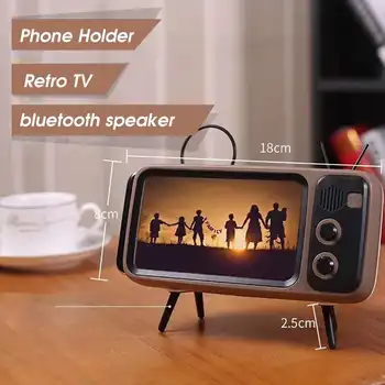 

Mini Portable bluetooth Retro TV Speaker Handsfree Wireless Loudspeaker Sound System USB MP3 TF Audio Music TV Music Player