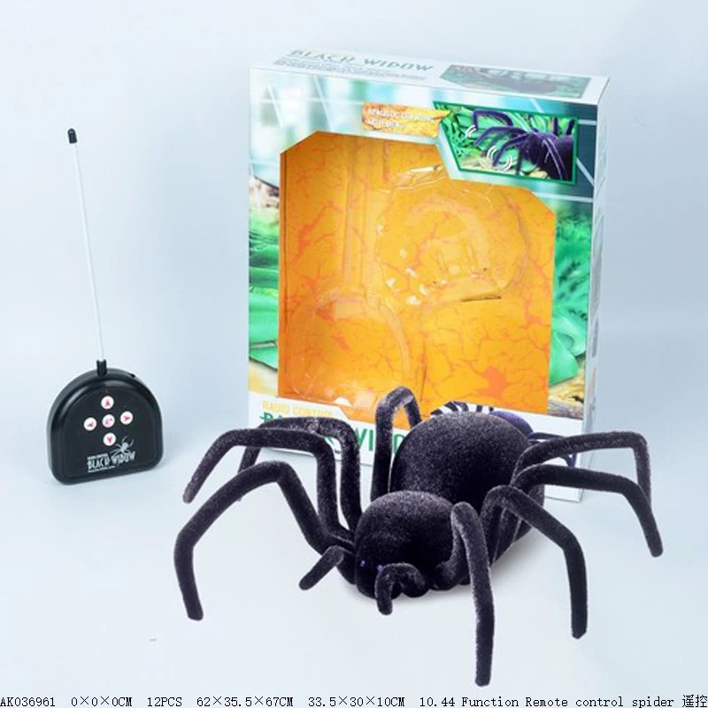 Extra Large Size Black Plush Spider Prank Toy for Party Halloween Decoration UK