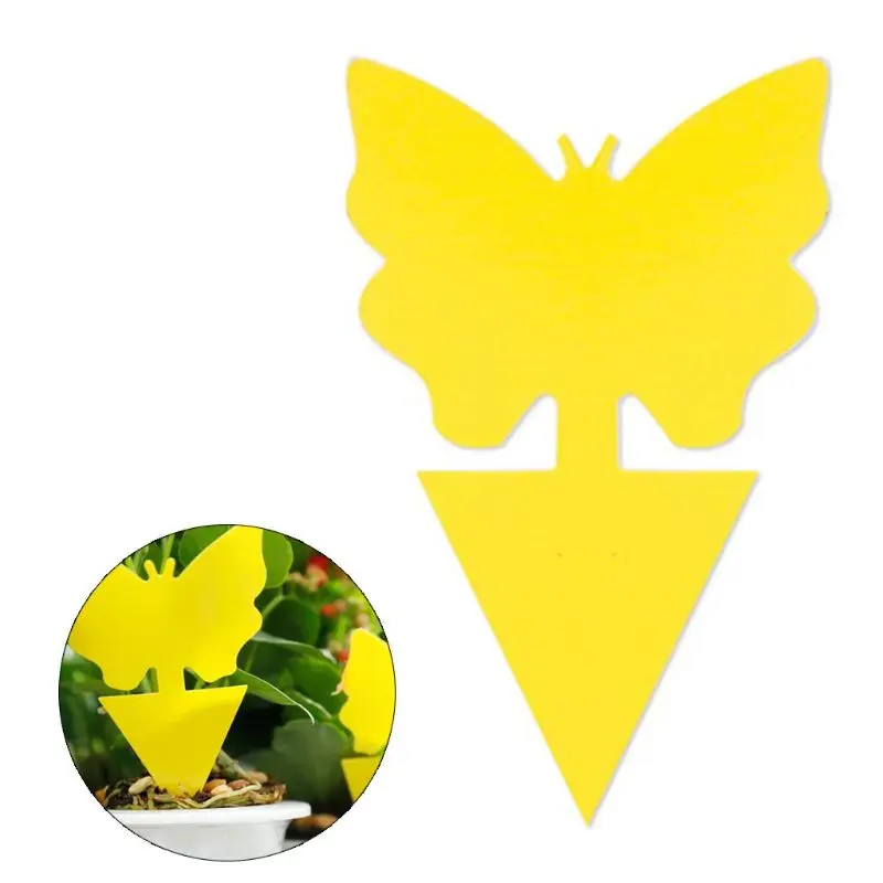 12 Sticky Trap Fruit Fly Gnat Trap Yellow Sticky Bug Trap for Indoor Outdoor Use G8TB