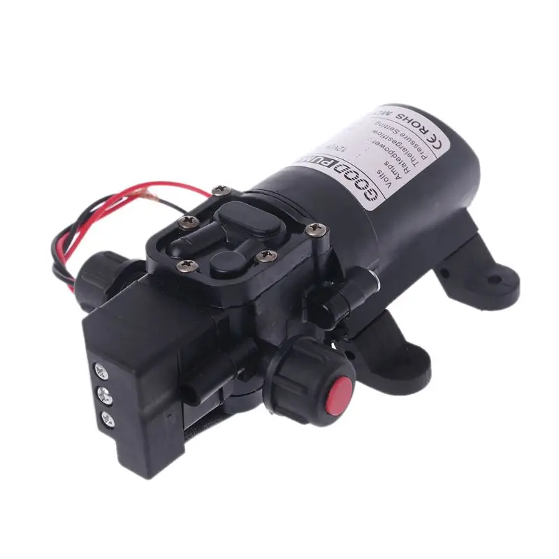 

DC 12V 130PSI 6L/Min Water High Pressure Diaphragm Self Priming Pump 70W
