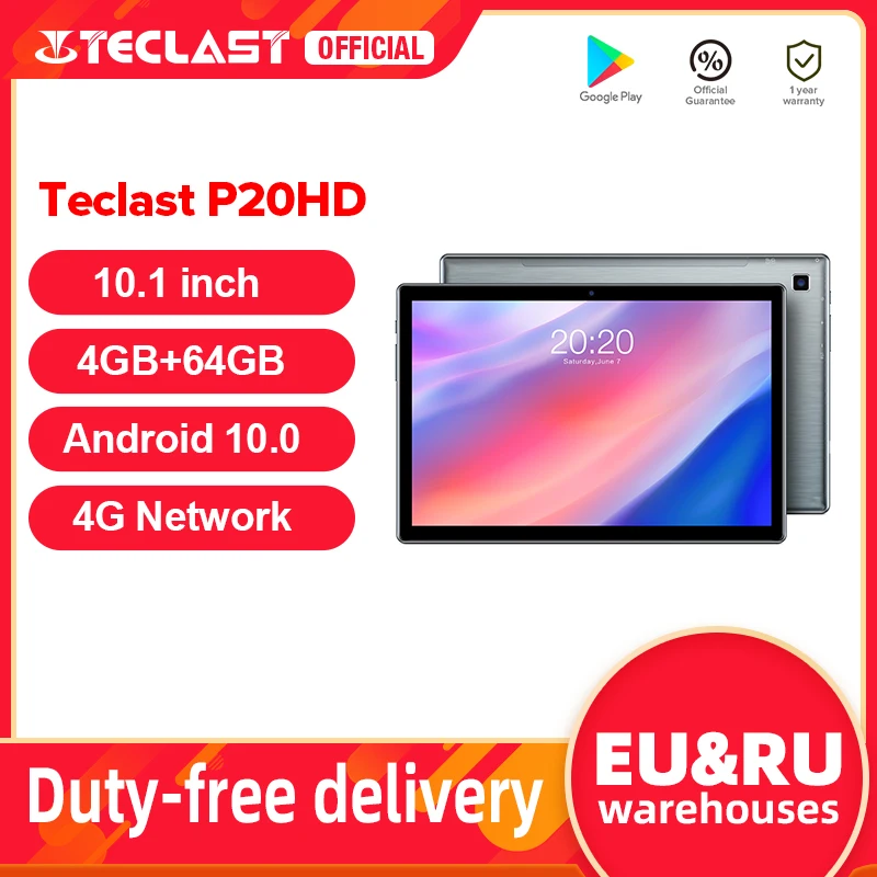 Tablet TECLAST P20HD 4G, 10.1