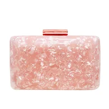 Роскошный акриловый клатч, расшитый блестками, женская вечерняя сумочка, шикарный дневной клатч, маленький свадебный кошелек, сумочка,, розовый клатч для банкета