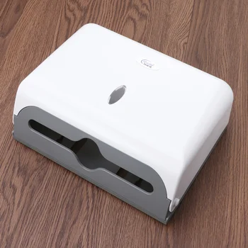

Wall-mounted Bathroom Tissue Box Paper Tissue Container Paper Towel Dispenser Tissue Box Holder(White)