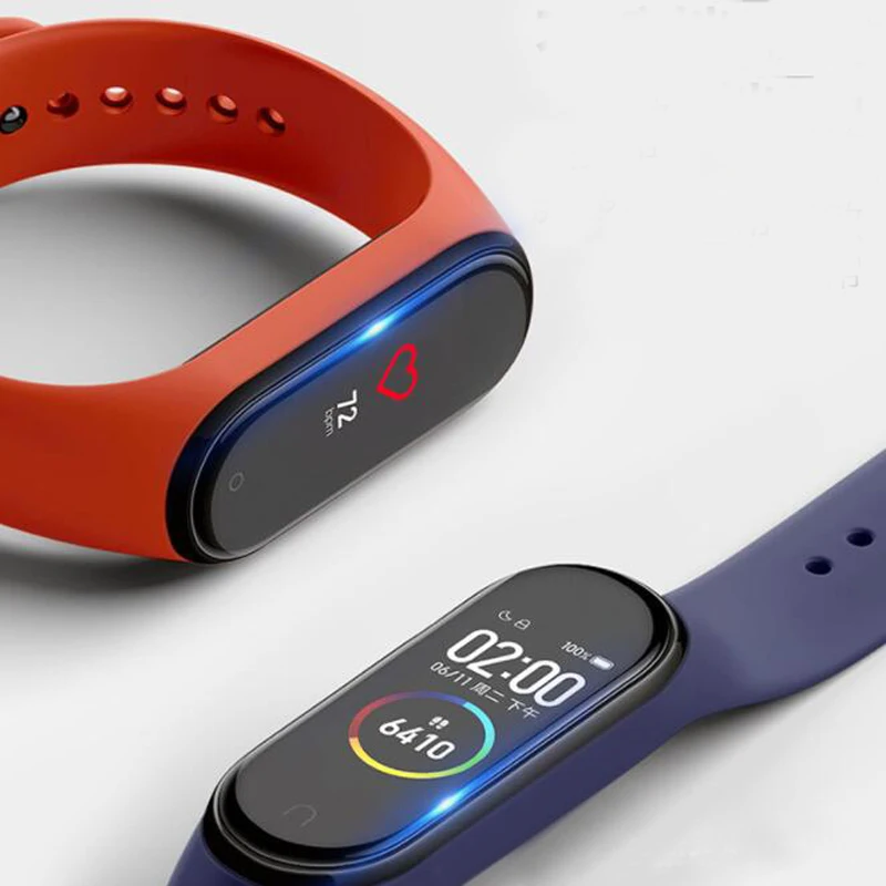 3D изогнутый край Полное покрытие mi band Мягкая прозрачная защитная пленка для Xiaomi mi Band 4 band 4 защитная пленка(не стекло