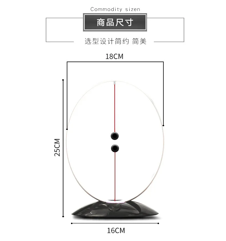Магнитный шар, подвесной светильник, светодиодный ночник, USB питание, домашний декор, для спальни, офиса, настольный ночник, светильник, подарок для ребенка