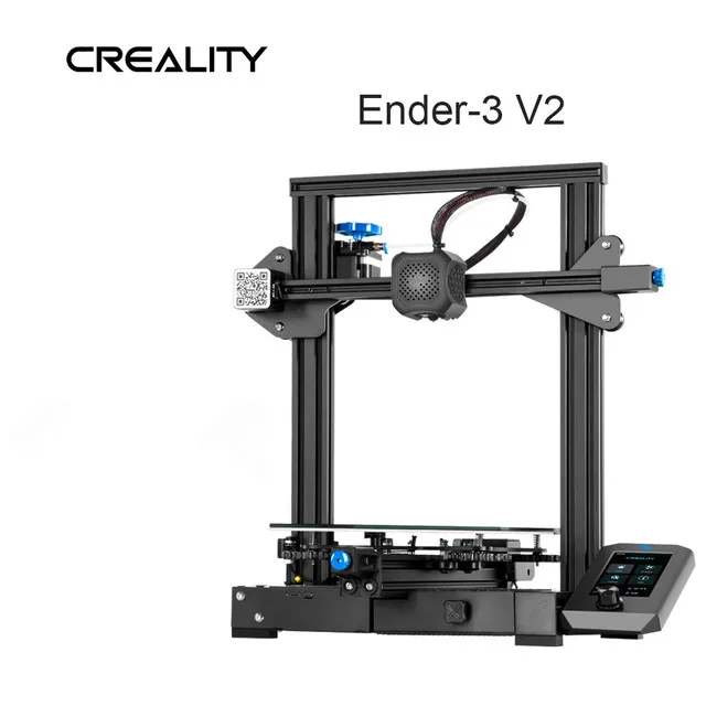 best resin 3d printer Ender-3 V2 3D Printer Creality With Silent Mainboard TMC2208 Stepper Drivers New UI&4.3 Inch Color Lcd Carborundum Glass Bed Kit cheap 3d printer 3D Printers