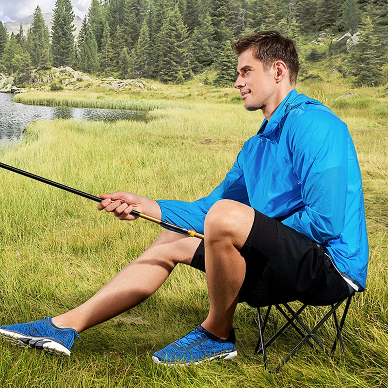 Outdoor Ultralight Portable Foldable Casual Stool Aluminum Alloy Oxford Cloth Camping Pick Fishing Folding Chair With Bag