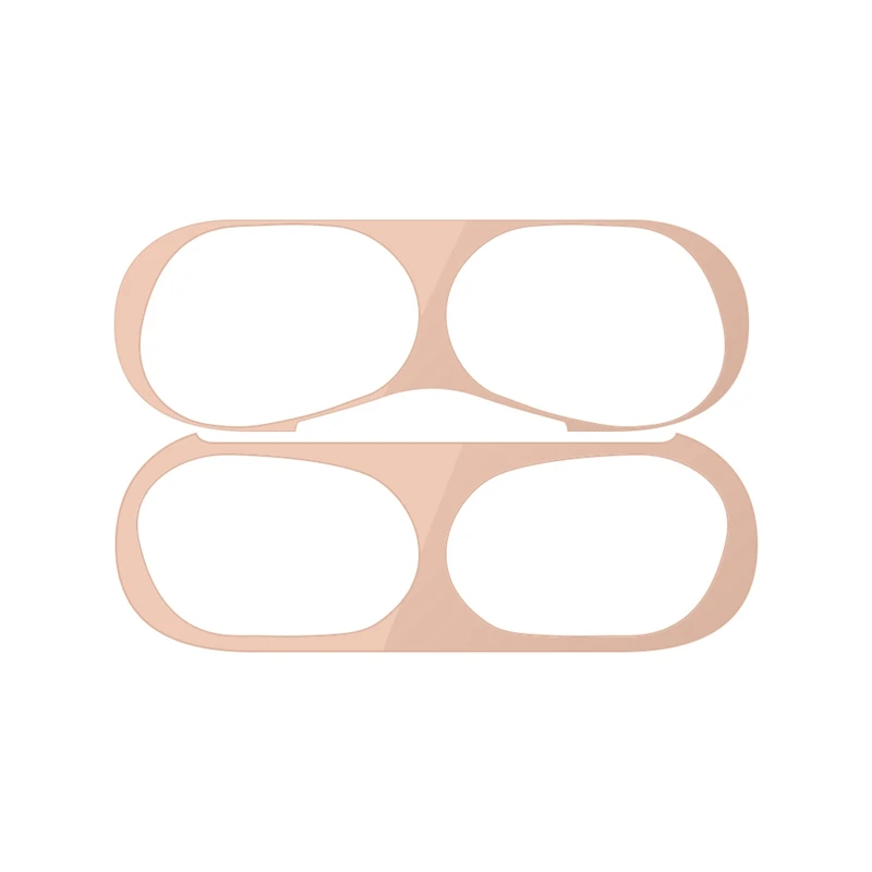 Rose Gold Металлическая наклейка для Apple AirPods Pro, 3-й защитный чехол, пленка, беспроводные наушники, защита от пыли для Airpods 3, чехол, аксессуары - Цвет: Rose Gold